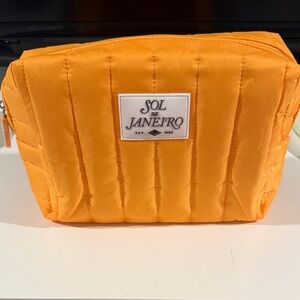 Sol de Janeiro Bright Yellow Quilted Pouch